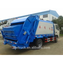 Dongfeng 4m3 mini refuse compactor truck, 4x2 refuse truck compactors